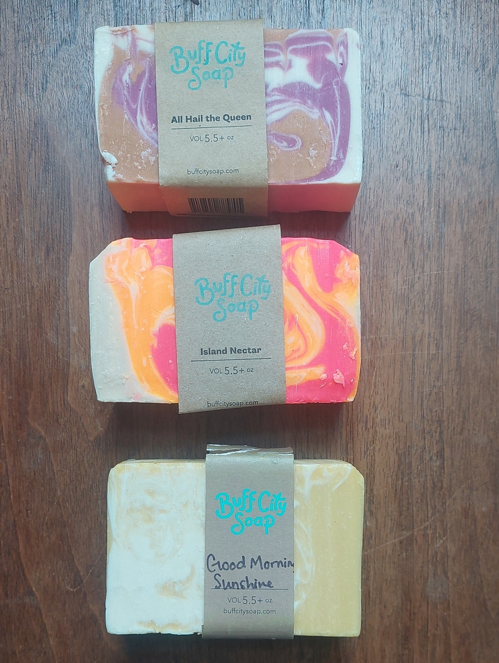 Bundle of Three Buff City Soaps